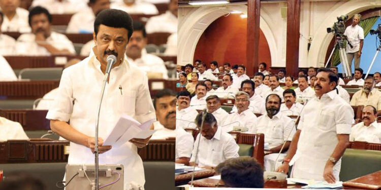 சட்டப்பேரவையில் முதல்வர் – EPS இடையே காரசார விவாதம்..
