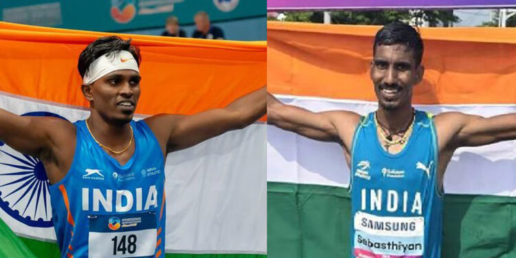 ஆசிய தடகள சாம்பியன்ஷிப் : வெள்ளி, வெண்கலப் பதக்கங்களுடன் தமிழக வீரர்கள் சாதனை !