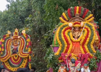 மாமாகுடி பிரசித்தி பெற்ற சீதளா பரமேஸ்வரி மாரியம்மன் கோவில் தீமிதி திருவிழா