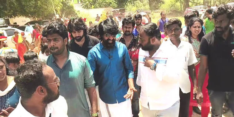 மூன்று குழந்தைகளுக்கு தாய்மாமனாக காதணி விழா நடத்திய சூரி