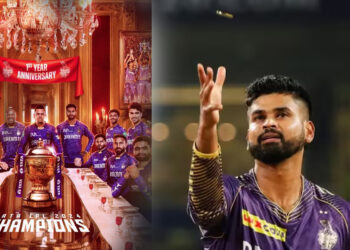 ‘கேப்டன் ஸ்ரேயாஸுக்கே இடமில்லையா ? ’ – ரசிகர்கள் கொந்தளிக்க வைத்த கொல்கத்தா அணியின் போஸ்டர் !