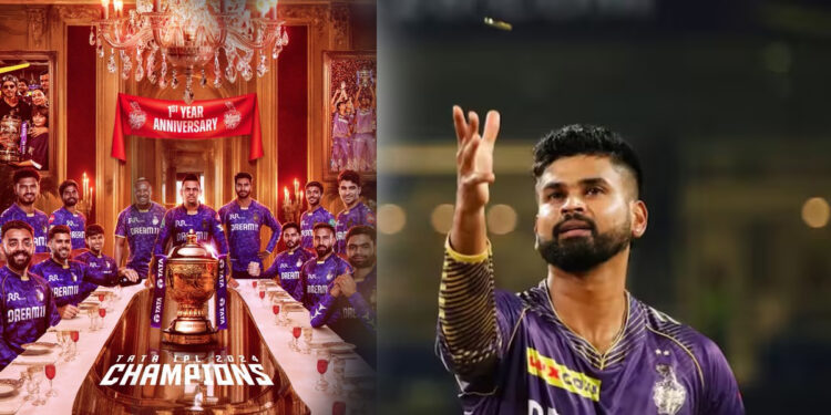 ‘கேப்டன் ஸ்ரேயாஸுக்கே இடமில்லையா ? ’ – ரசிகர்கள் கொந்தளிக்க வைத்த கொல்கத்தா அணியின் போஸ்டர் !