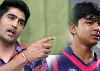 வைபவ் சூர்யவன்ஷி வயதைக் குறைத்தாரா ? மறைமுகமாகச் சாடிய விஜேந்தர் சிங்!