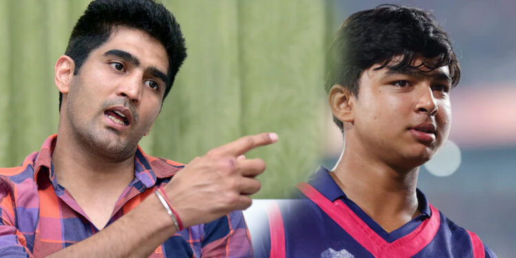 வைபவ் சூர்யவன்ஷி வயதைக் குறைத்தாரா ? மறைமுகமாகச் சாடிய விஜேந்தர் சிங்!