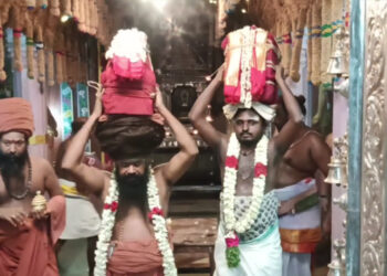 பெங்களூருவில் ஆன்மீக மாநாட்டில் பங்கேற்பதற்காக தருமபுரம் ஆதீனம் ஞான ரத யாத்திரை புறப்பாடு