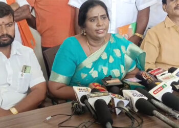 பாரதிய ஜனதா கட்சி மாநில செயலாளர் சுமதி வெங்கடேசன் பத்திரிகையாளர் சந்திப்பு