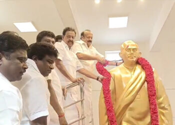 முன்னாள் அமைச்சர் ஏ. கோவிந்தசாமி 107வது பிறந்த நாள் அமைச்சர்கள் மற்றும் பொதுமக்கள் மரியாதை