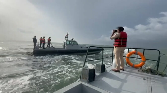 கன்னியாகுமரி அருகே சின்னமுட்டம் கடற்பகுதியில் பயங்கரவாத ஊடுருவலை தடுக்க ‘சாகர் கவாச்’ பாதுகாப்பு ஒத்திகை