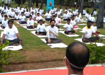 திருவள்ளூரில் 108 யோகா ஆசனங்கள் செய்து மாற்றுத்திறனாளிகள்,மற்றும் மனவளர்ச்சி குன்றியோர் உலக சாதனை‌