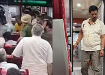 வந்தே பாரத் ரயிலில் இருக்கை மாற்ற மறுத்த பயணியை தாக்கிய பாஜக எம்எல்ஏ – வைரல் வீடியோவால் பரபரப்பு !