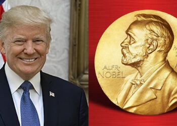 டொனால்டு ட்ரம்புக்கு அமைதிக்கான நோபல் பரிசு பரிந்துரை :