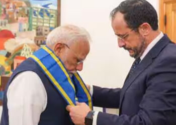 “இந்த விருதை 140 கோடி இந்தியர்களுக்கும் அர்ப்பணிக்கிறேன் ” – சைப்ரஸில் விருது பெற்ற பிரதமர் மோடி உரை