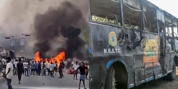 மே.வங்கத்தில் வன்முறை : இருதரப்பினர் மோதல், கல்வீச்சு – 40 பேர் கைது !