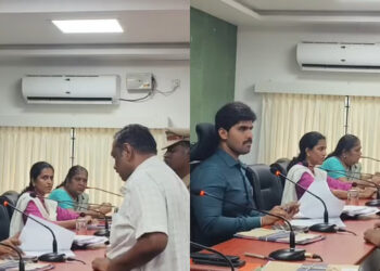 திருவள்ளூர் ஆட்சியரிடம் சரமாரியாக திட்டல் பெற்ற சர்வேயர் !