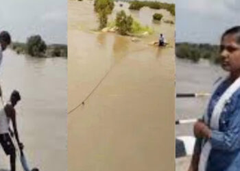 பாலத்தில் செல்ஃபி எடுத்துக்கொண்டபோது கணவனை ஆற்றில் தள்ளிய மனைவி ?