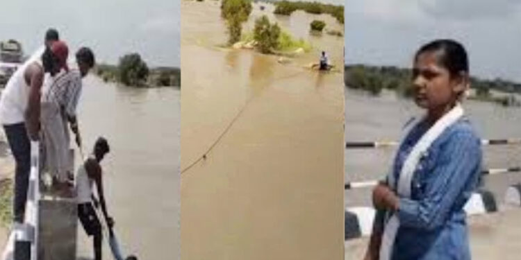 பாலத்தில் செல்ஃபி எடுத்துக்கொண்டபோது கணவனை ஆற்றில் தள்ளிய மனைவி ?