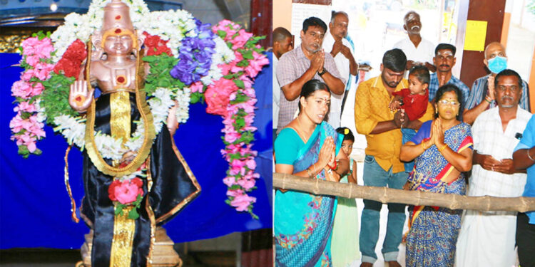 குச்சனூர் சனீஸ்வரர் கோவிலில் ஆடி முதல் சனிக்கிழமையை முன்னிட்டு பக்தர்கள் நீண்ட வரிசையில் தரிசனம்!
