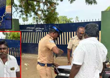 திருப்புவனத்தில் அரசு பள்ளி மைதானத்திற்கு பூட்டு: மாணவர்கள் அவதி