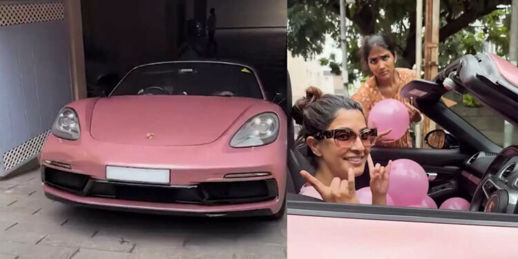 நடிகை வரலட்சுமிக்கு பிங்க் நிற Porsche ரக காரை பரிசளித்த கணவர்!