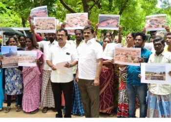 திண்டுக்கல்லில் மணல் கொள்ளை: நீதிமன்றம் உத்தரவிட்டும் நடவடிக்கை இல்லை என விவசாயிகள் குற்றச்சாட்டு