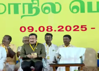 ராமதாசுக்காக காலியிருப்பு ; அன்புமணி தலைமையில் தொடங்கியது பாமக பொதுக்குழு