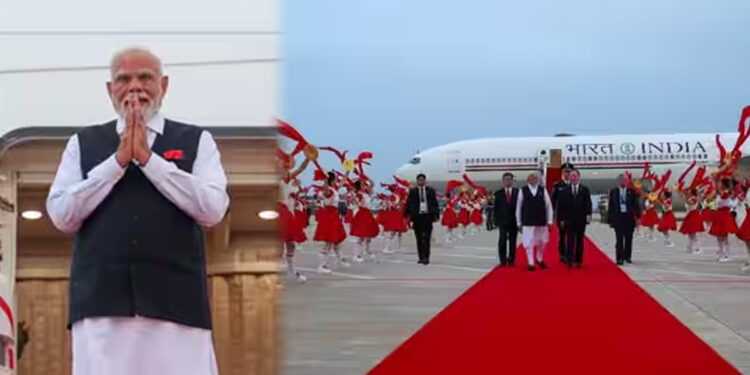 சீனாவில் பிரதமர் மோடிக்கு உற்சாக வரவேற்பு