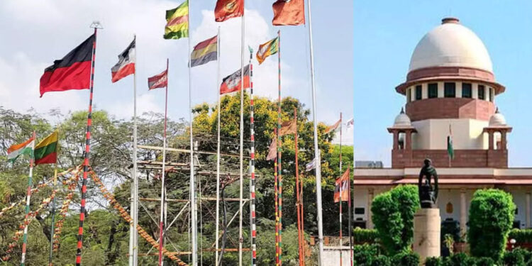 கொடிக்கம்பங்களை அகற்றும் ஐகோர்ட் உத்தரவுக்கு சுப்ரீம் கோர்ட் இடைக்கால தடை