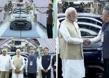 மாருதி சுசூகியின் முதல் மின்சார கார் அறிமுகம் : கொடி அசைத்து பயணத்தை தொடங்கி வைத்தார் பிரதமர் மோடி