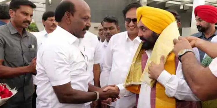 தமிழகம் வந்தார் பஞ்சாப் முதல்வர் பகவந்த் மான்