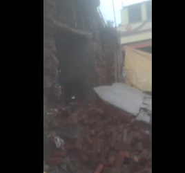 மயிலாடுதுறை மாவட்டத்தில் நேற்று சராசரியாக 5 சென்டிமீட்டர் மழை மூதாட்டியின் வீட்டின் சுவர் இடிந்து விழுந்து சேதம்