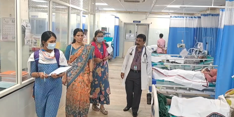 நாகர்கோவில் ஆசாரிப்பள்ளம் அரசு மருத்துவக் கல்லூரி மருத்துவமனையில் தேசிய மருத்துவ ஆய்வு