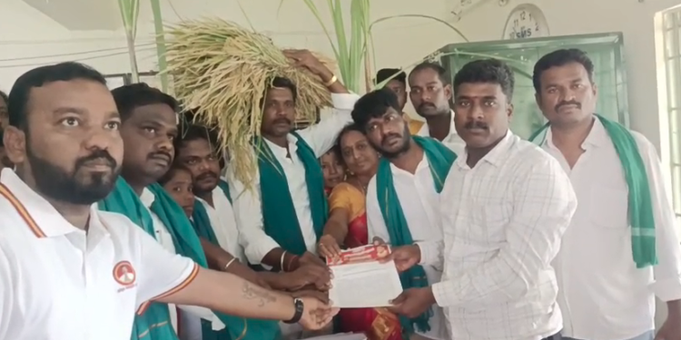 நந்தன் கால்வாய் திட்டம் விரைந்து முடிக்கTVK-சார்பில் வட்டாட்சியர் அலுவலகம் முன்பு கண்டனஆர்ப்பாட்டம்