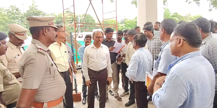 மயிலாடுதுறை ரயில் நிலையத்தில் தெற்கு ரயில்வே கூடுதல் பொது மேலாளர் கௌசல் கிஷோர் நேரில் ஆய்வு