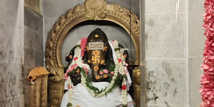 மயிலாடுதுறை பெரியகோவில் என்று மாயூரநாதர் திருக்கோயிலில் நடைபெற்ற சங்கடஹர சதுர்த்திவிழா