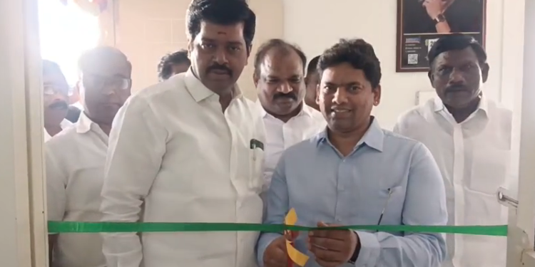 விழுப்புரம் மத்திய மாவட்ட திமுக சார்பில் அண்ணா அறிவகம் (District Firewall) திறப்பு விழா