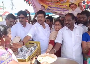 திமுக தெற்கு மாவட்ட செயலாளர் பிறந்தநாளில் ஜெயபால் தடபுடல் விருந்து