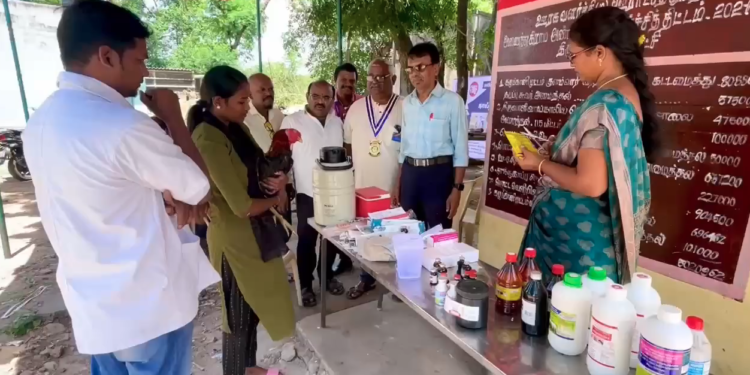 மயிலாடுதுறையில் நடைபெற்ற கால்நடைகளுக்கான மருத்துவ முகாம்