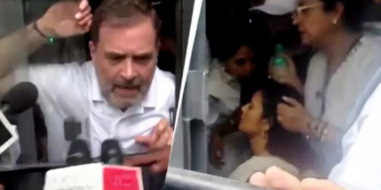 தேர்தல் ஆணையம் நோக்கி பேரணி!.. மயங்கி விழுந்த பெண் எம்.பி.. ராகுல் காந்தி உள்ளிட்டோர் கைது!