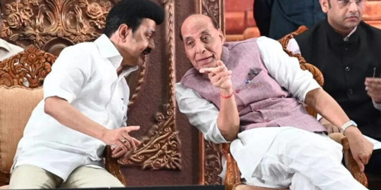 குடியரசு துணைத் தலைவர் தேர்தல் ; முதல்வர் ஸ்டாலினிடம் ஆதரவு கேட்ட ராஜ்நாத் சிங் ?