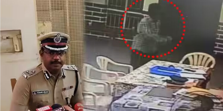 கோவை போலீஸ் ஸ்டேஷனில் நள்ளிரவில் தற்கொலை..?