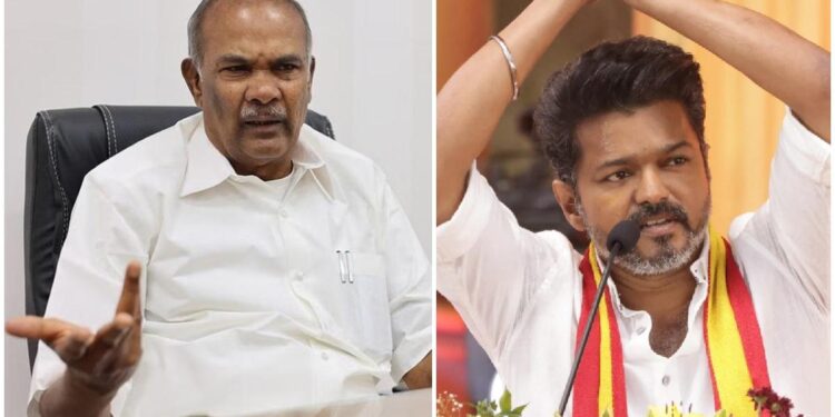 விஜய் அகந்தையுடன் பேசுகிறார்; பின்னணியில் பாஜக உள்ளது – அப்பாவு