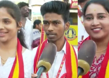 “விஜய்க்காக சாப்பாடு, தண்ணீர் இல்லாமல் நிற்கிறோம்… வாக்களிக்க வரிசையில் நின்று விட மாட்டோமா ?” – தவெக தொண்டர்கள் உற்சாகம்