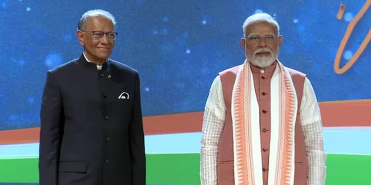 பிரதமர் மோடியை சந்தித்தார் மொரீசியஸ் பிரதமர் நவீன்சந்திர ராம்கூலம்