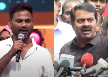 “ஒரு படம் எடுத்தாலே கல்வி அறிஞராக முடியாது” – இயக்குனர் தமிழரசனை விமர்சித்த சீமான்