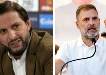 ராகுலை பாராட்டிய அப்ரிடி – இந்திய அரசை விமர்சனம் ; பாஜக எதிர்ப்பு – காங்கிரஸ் பதில்