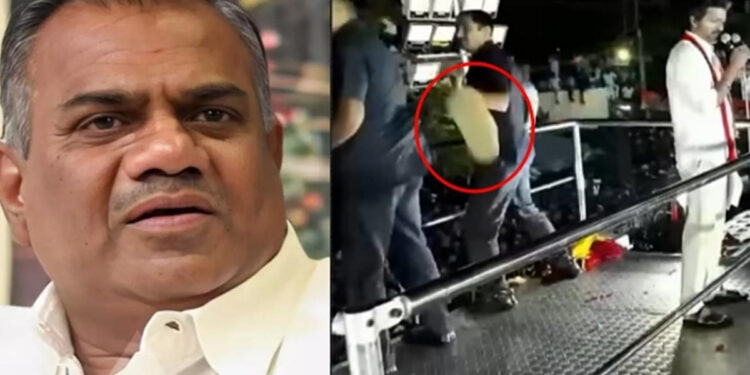 கரூர் தவெக கூட்டத்தில் ஆயுதங்களுடன் குண்டர்கள் ! விஜய் மீது செருப்பு வீச்சு ! புஸ்ஸி ஆனந்த் மனு