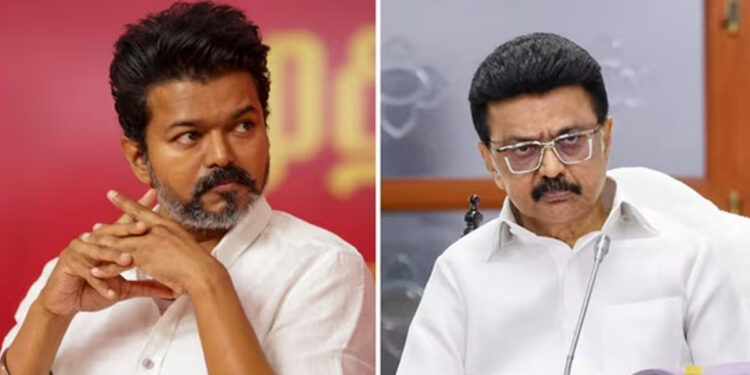 தமிழக முதல்வர் குறித்து அவதூறு பேச்சு : விஜய் மீது காவல் துறையில் புகார்
