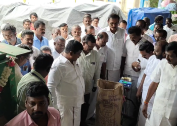 K.M.S.2025-2026-ஆம் பருவத்துக்கு உயர்த்தப்பட்ட ஆதார விலையுடன் கொள்முதல் தொடக்கம்