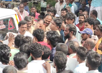 வெளிநாட்டில் இளைஞர் தற்கொலை காதலி சங்கீதாவை கைது செய்ய வலியுறுத்தி போராட்டம்