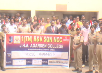 மாதவரம் தனியார் கல்லூரியில் போலீசார் நடத்திய விழிப்புணர்வு